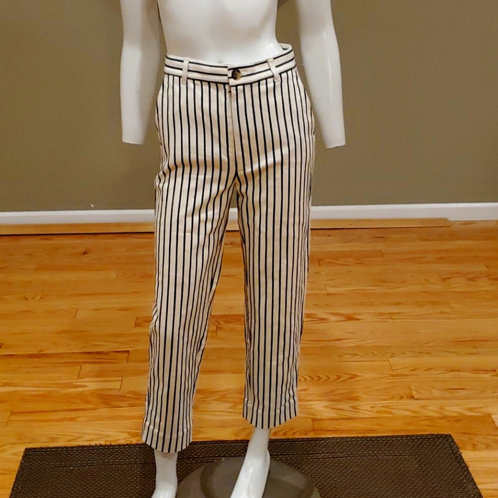 Madewell tapered pants in stripe